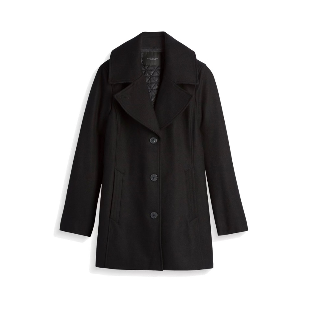 MARC NEW YORK black Wool Coat 8